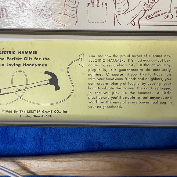 1966 JOKE GIFT For the DISCRIMINATING Handy Man - Hammer - Picture 3 of 7